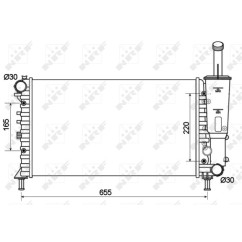 Radiatore Fiat 53124 - 32-53124 - 32-53124