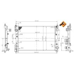 Radiatore Fiat 53455 - 32-53455 - 32-53455