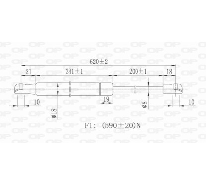 Molla A Gas Portellone posteriore destro/Sinistro per Bmw X3 (E83) GSR6141.00 - 80-GSR6141.00 - 80-GSR6141.00