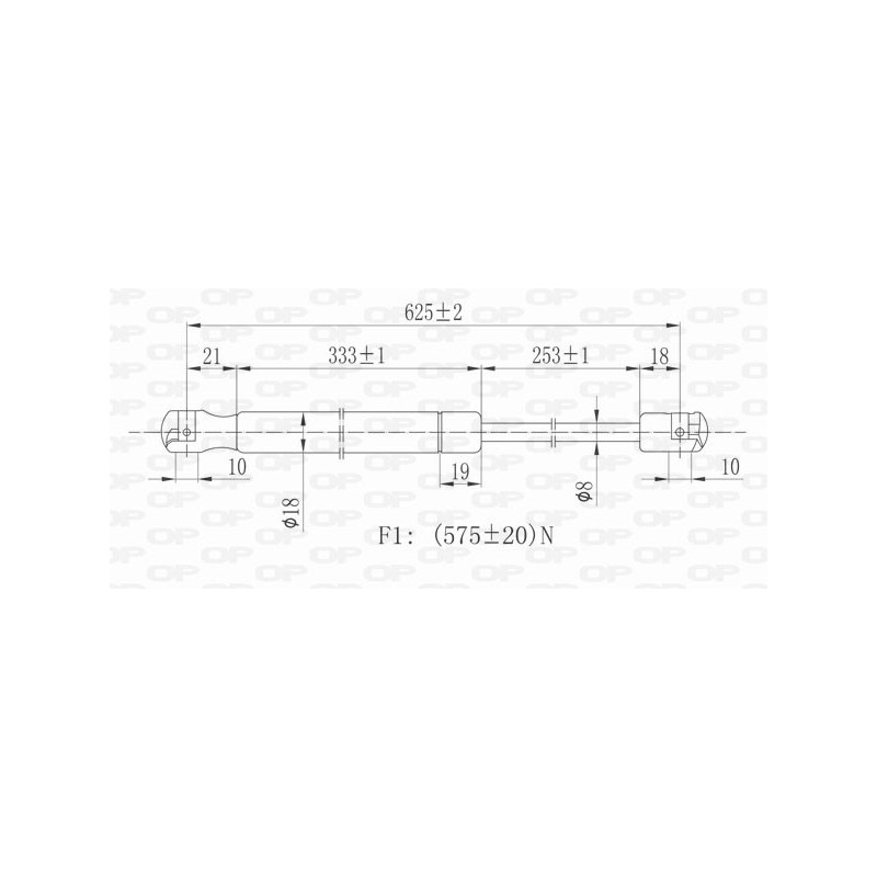 Molla A Gas Portellone posteriore destro/Sinistro per Ford Fiesta (MK5) GSR6389.00