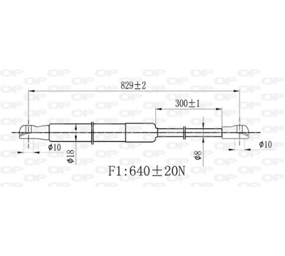 Molla A Gas Baule anteriore destro/Sinistro per Ford Transit, Mercedes Citan (W415) e Renault Kangoo e altri modelli