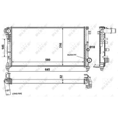 Radiatore Fiat 58376 - 32-58376 - 32-58376