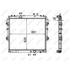 Radiatore Toyota 58491 - 32-58491 - 32-58491