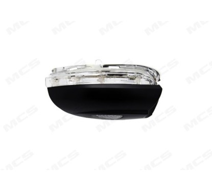 Calotta destro (Nera) (Inferiore) C/Fanale+L.cortesia per Volkswagen Golf (VI), Golf (VI) Gti-Gtd e Touran 333016