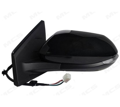 Retrovisore sinistro Elett. Convesso Termico Verniciabile Ribaltabile C/Freccia Led e Side (9 Pin) per Toyota Yaris 334750