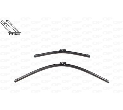 Coppia Spazzole Twin Perfect per Citroen C5 Aircross e Ds Automobiles DS7 Crossback / DS7 e altri modelli WBT9009.00 -