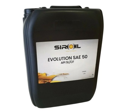 Siroil Evolution SAE 50 | Olio Motore Minerale Unigrado (Tanica 20L) | 14420 - 27O-14420 - 27O-14420