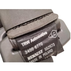 Cintura di sicurezza posteriore centrale RENAULT Clio Serie dal 04 al 08 - 8200683944 - 3354978