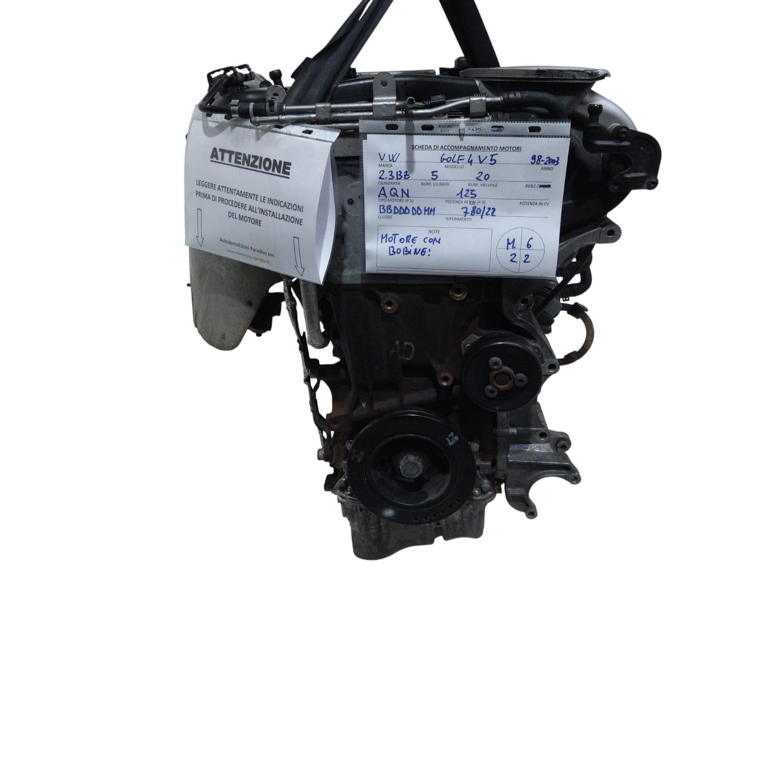 Motore Completo VOLKSWAGEN Golf 4 Berlina dal 97 al 03